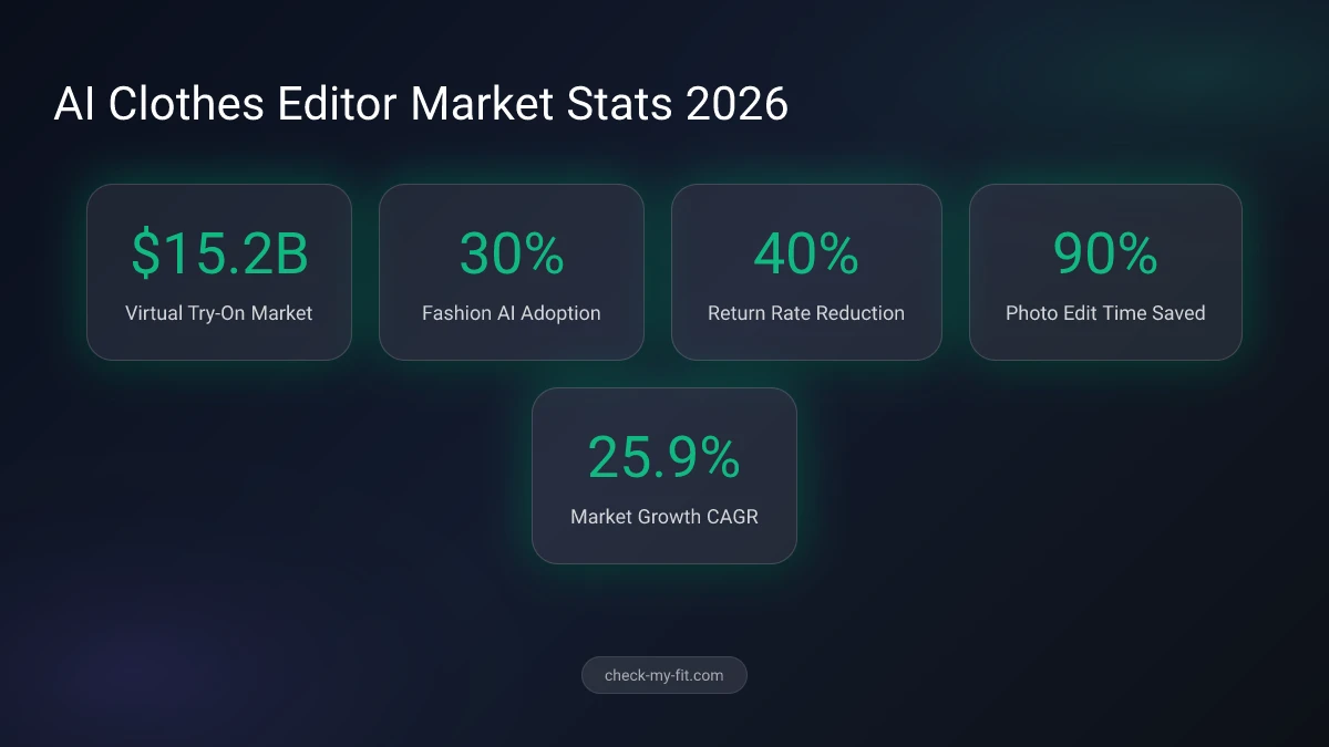 Clothes editor market statistics and user adoption rates