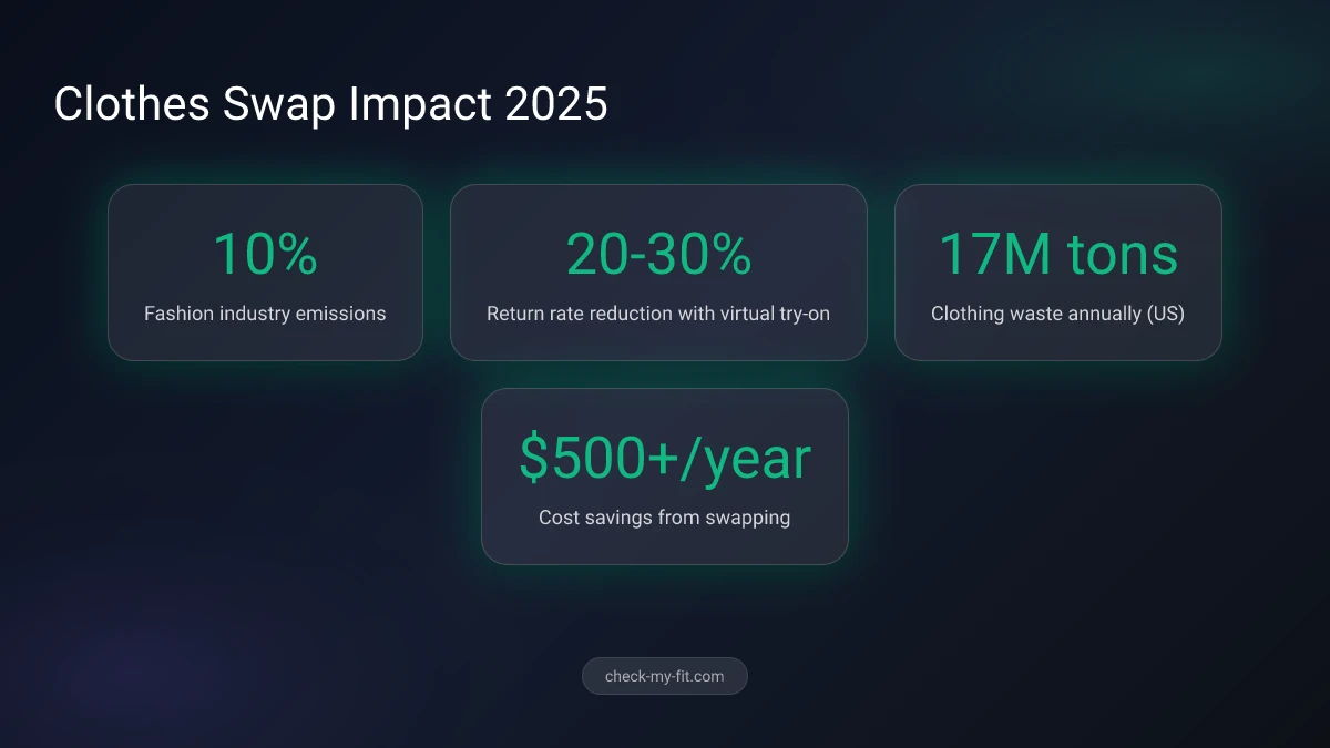Clothes Swap Statistics - Environmental impact and popularity data