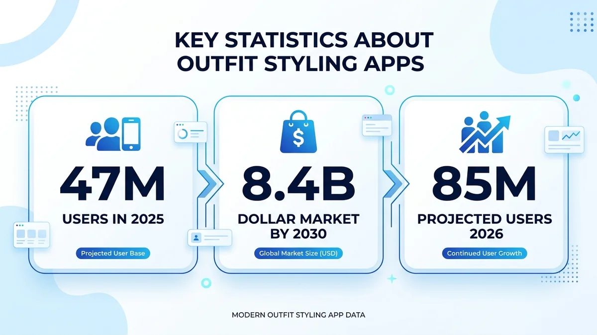 Outfit stylist app generating outfit combinations from uploaded wardrobe items