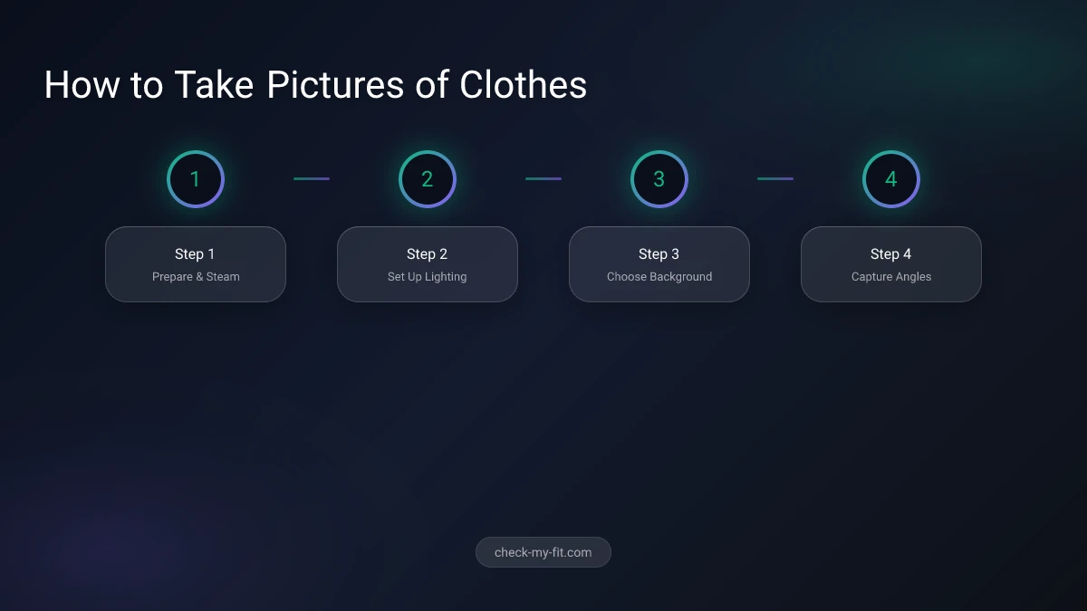 Step-by-step clothing photography process guide