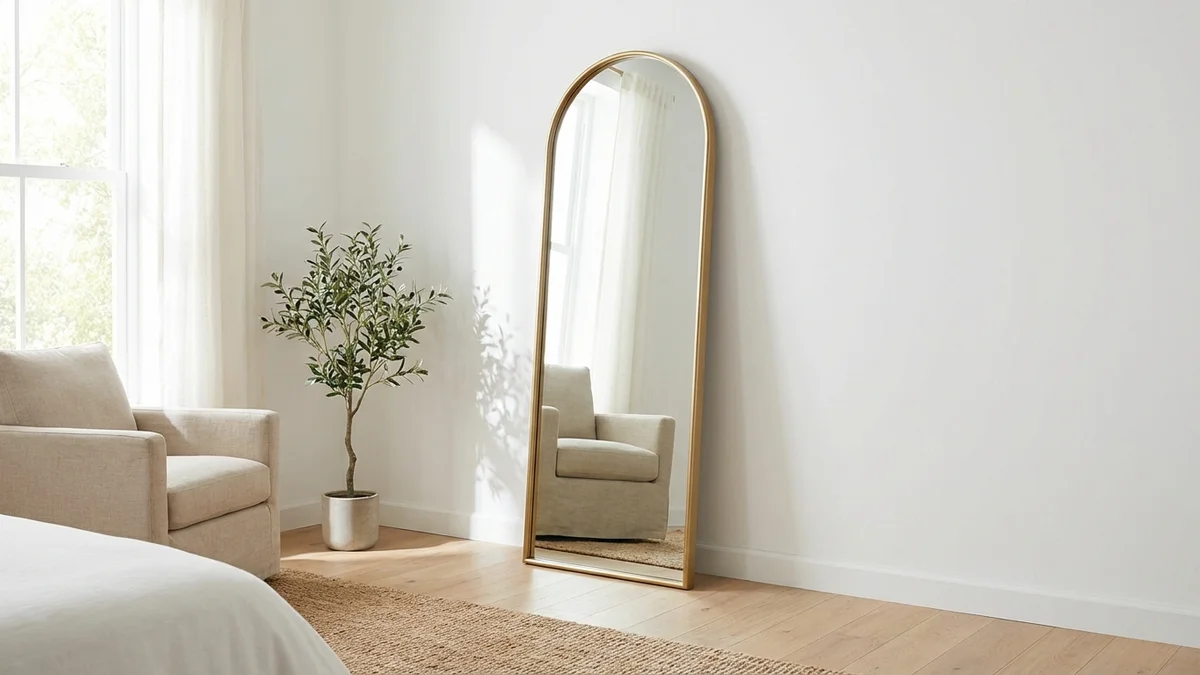 Full length mirror for body swap reference photos