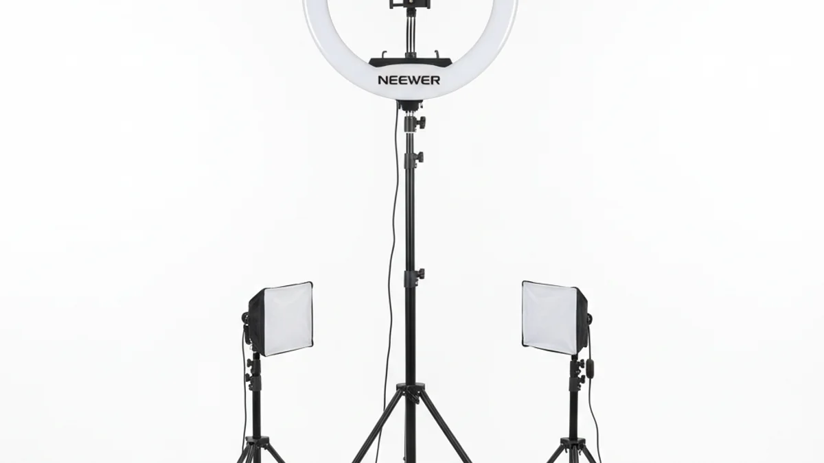 Neewer 18 inch professional ring light for clothing photography