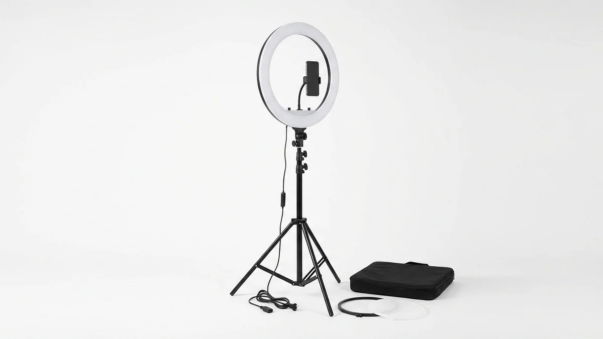 Ring light for clothing photography