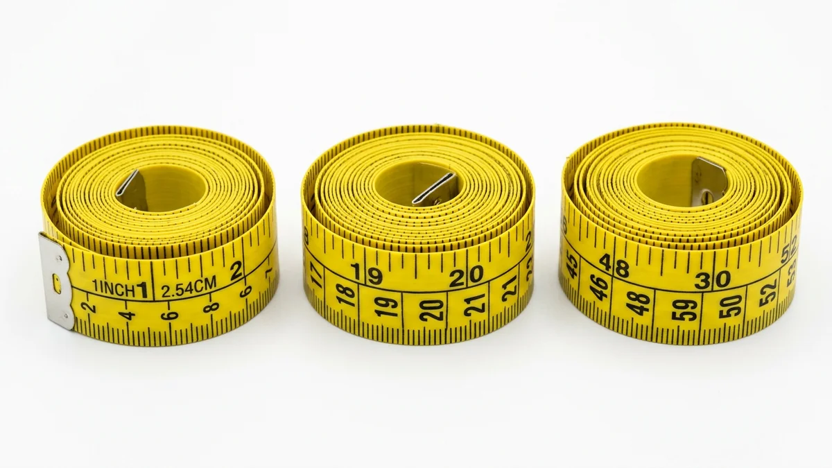 Soft measuring tape for clothing measurements