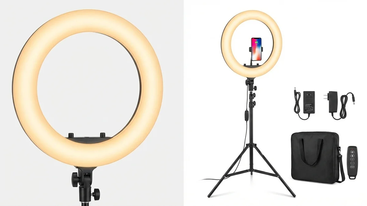 Neewer 18-inch Ring Light Kit for model photography