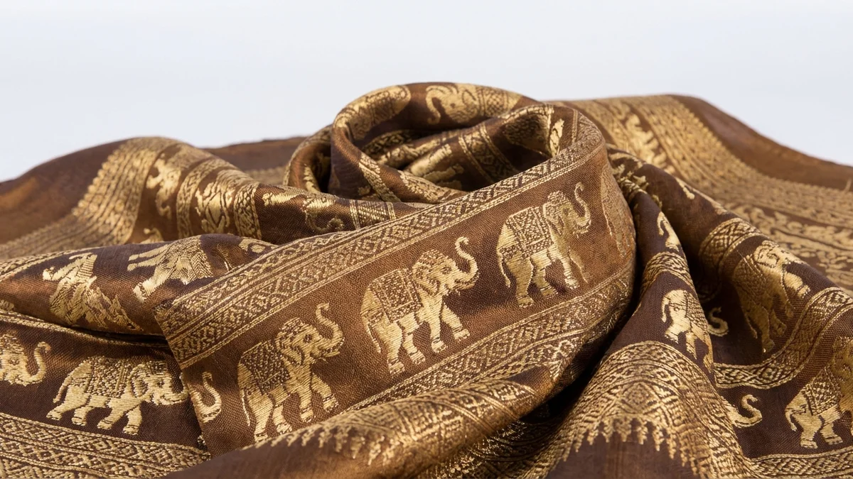 PunPund Thai Silk Scarf