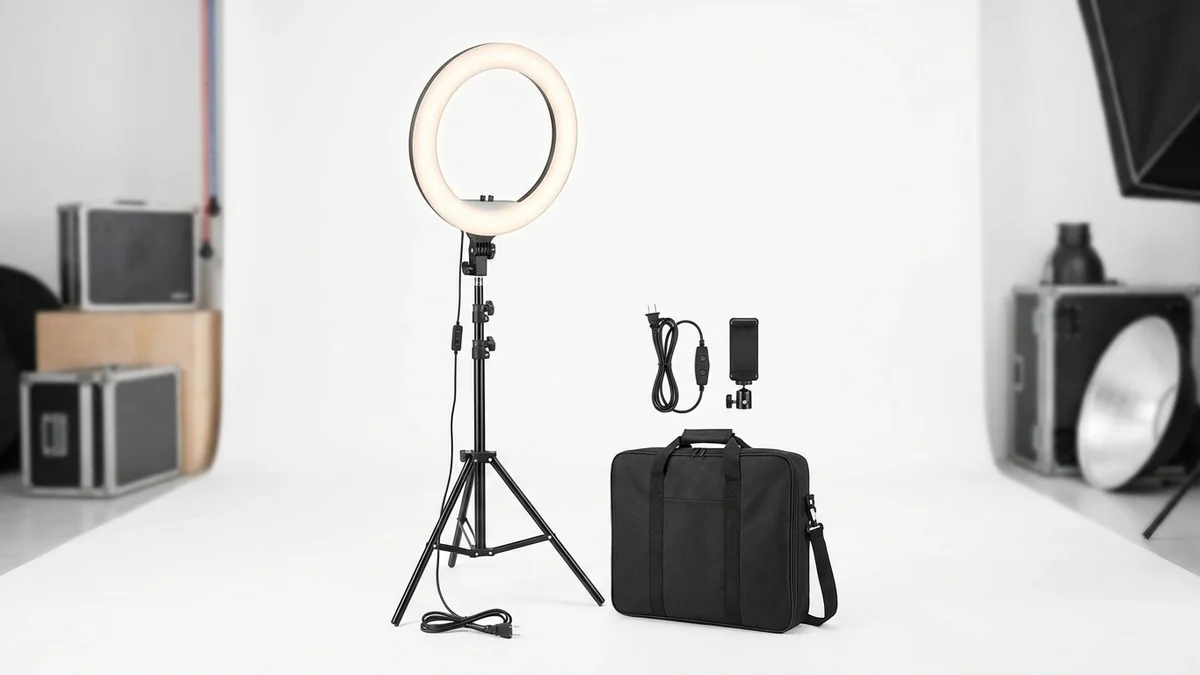 Ring light for better photo lighting