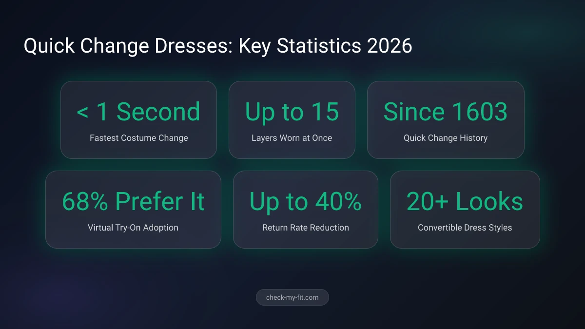 Quick Change Dresses Technology - Key statistics about instant outfit transformation adoption