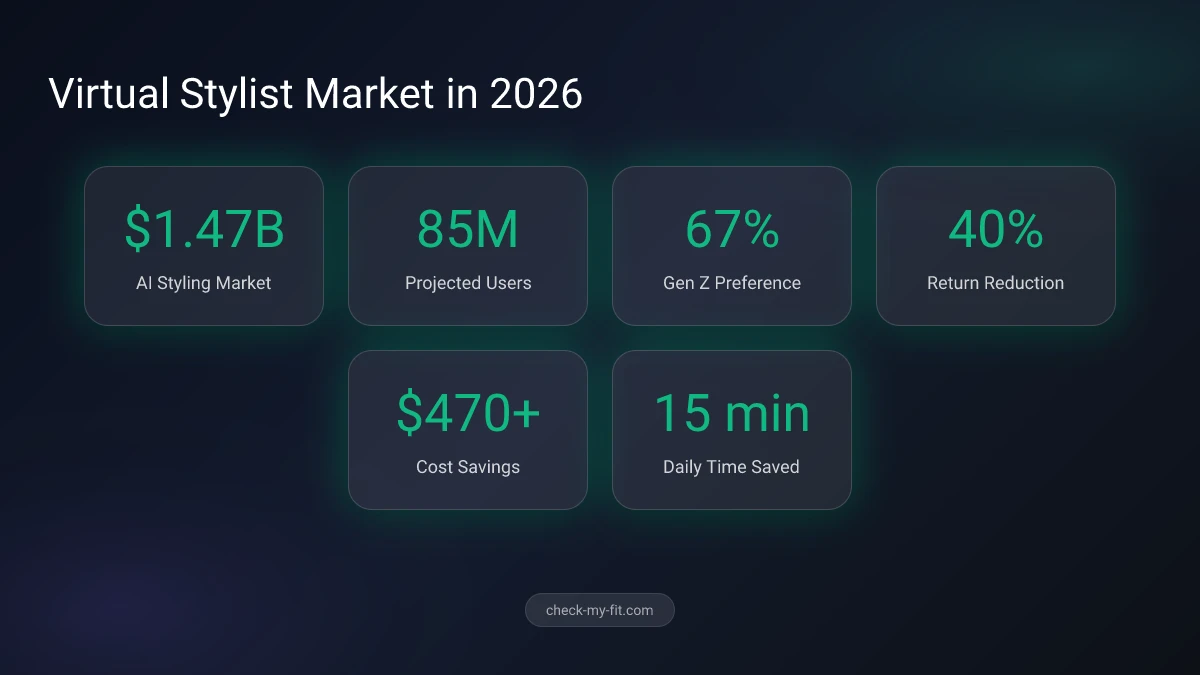 Virtual Stylist Benefits Infographic